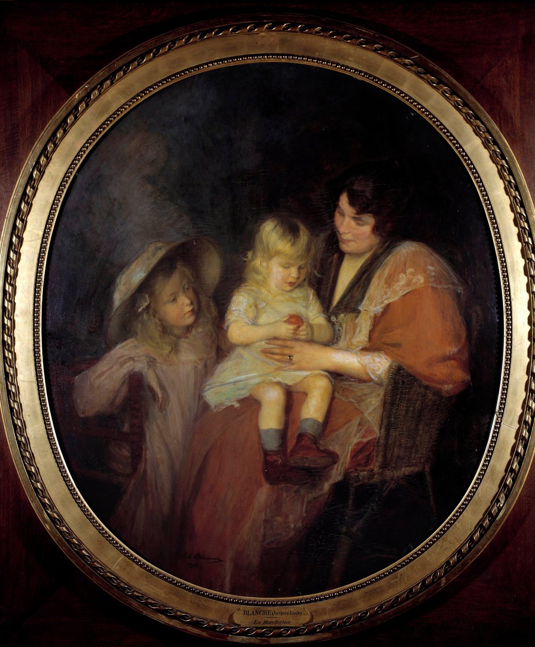 Tangerin: A mother and her two children by Jacques Emile Blanche