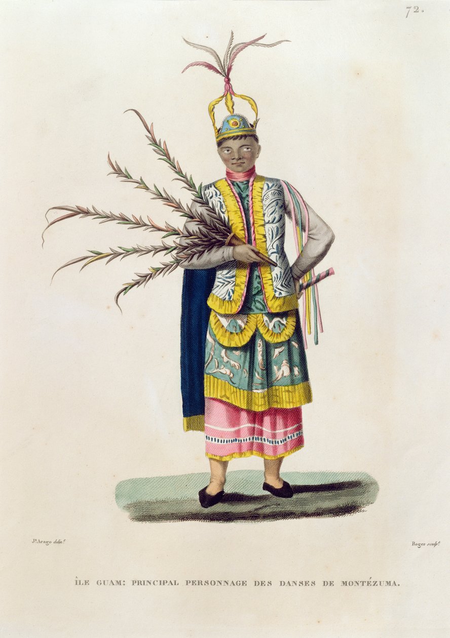 Island of Guam: Principal Character from the Dances of Montezuma, from 