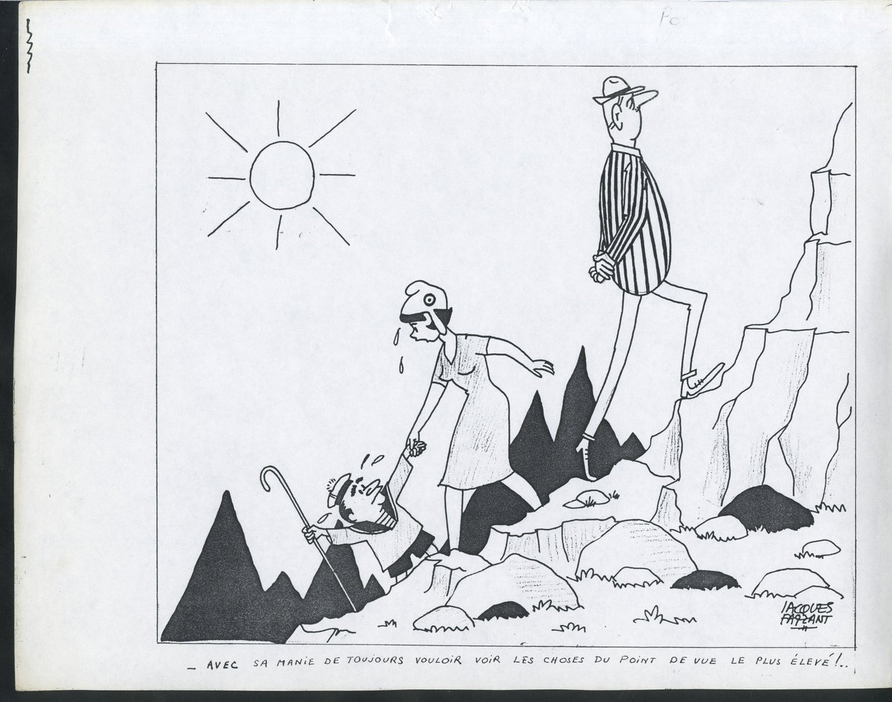 Candide, Satirical in Black & White by Jacques Faizant