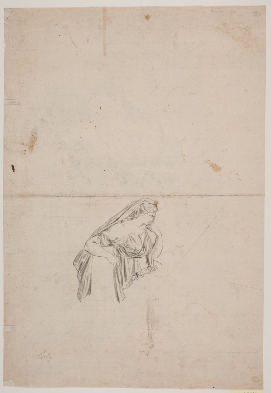 Study for a Mourning Female Figure by Jacques Francois Joseph Saly