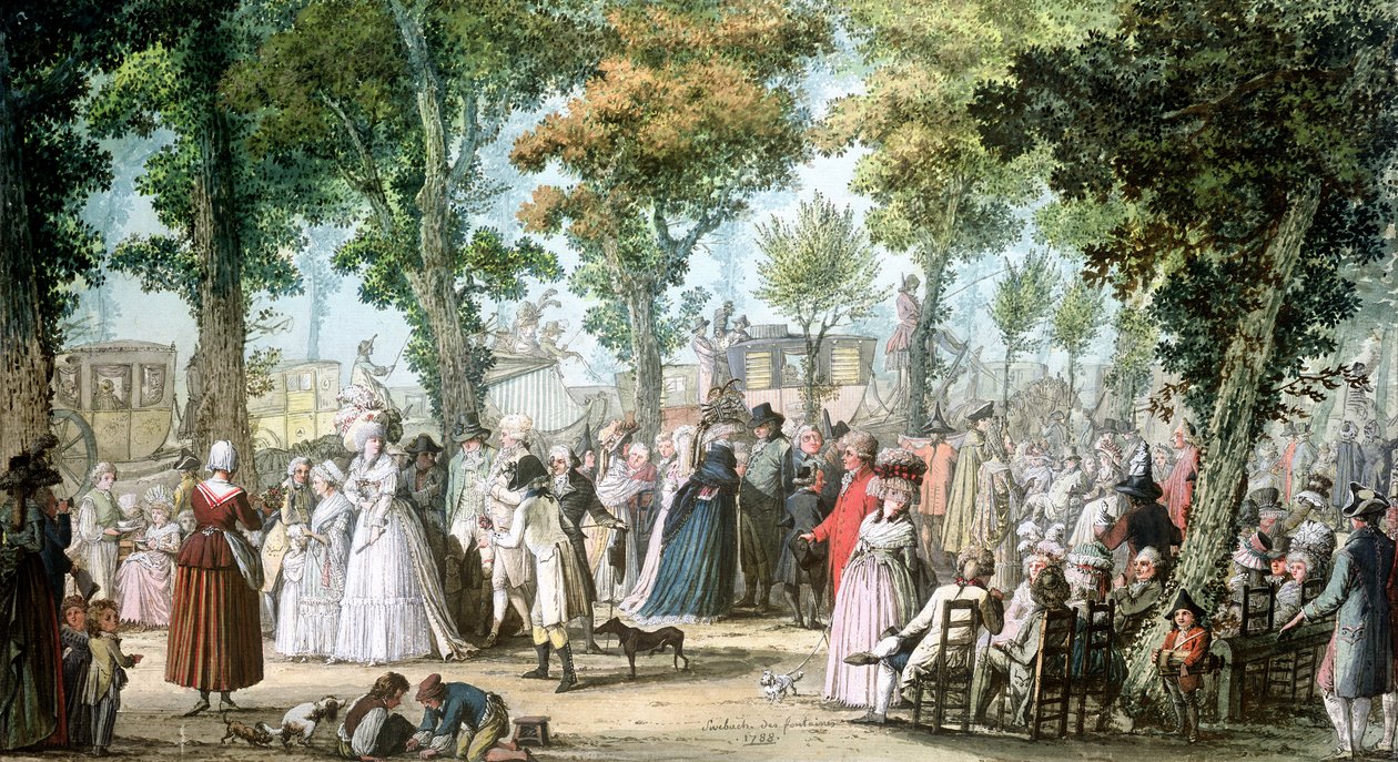 Promenade en Boulevard du Temple by Jacques Francois Joseph Swebach