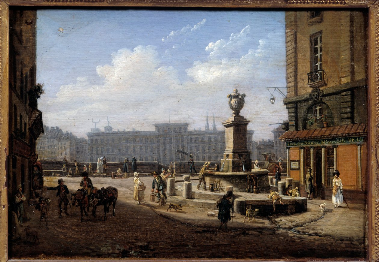 View of Place de l'Ecole in Paris