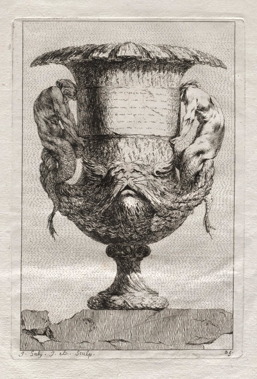 Suite of Vases: Plate 29 by Jacques François Saly