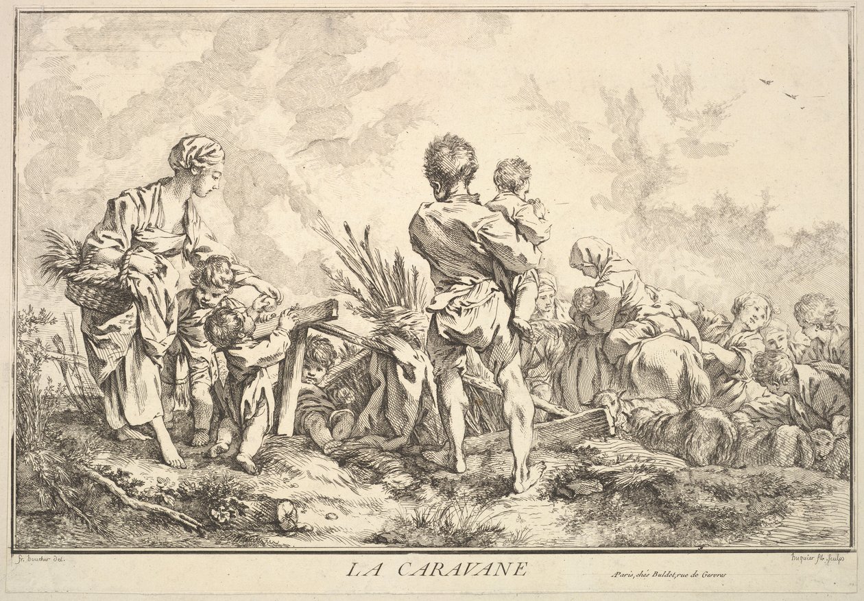 The Caravan by Jacques Gabriel Huquier