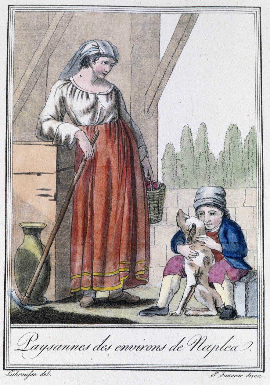 Peasant woman from the surroundings of Naples - in 