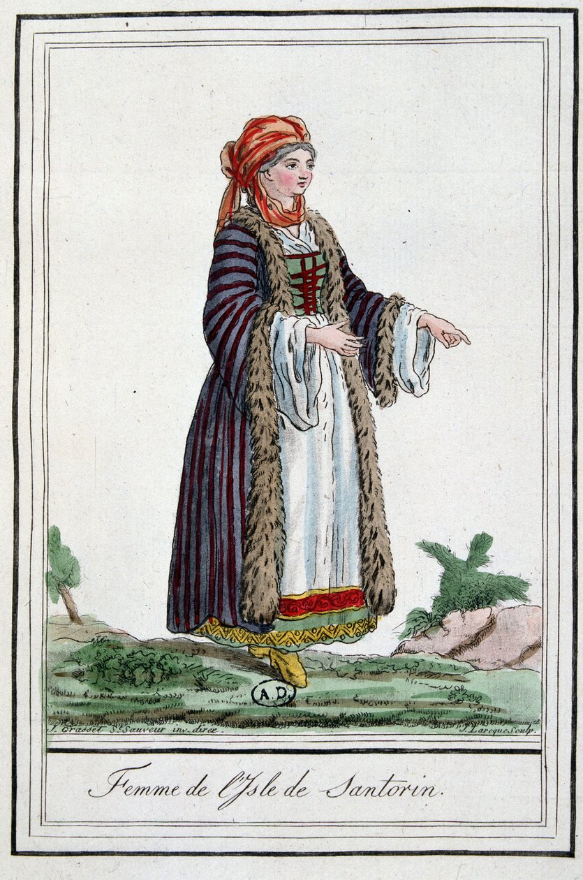 Woman of the Island of Santorini by Jacques Grasset de Saint Sauveur