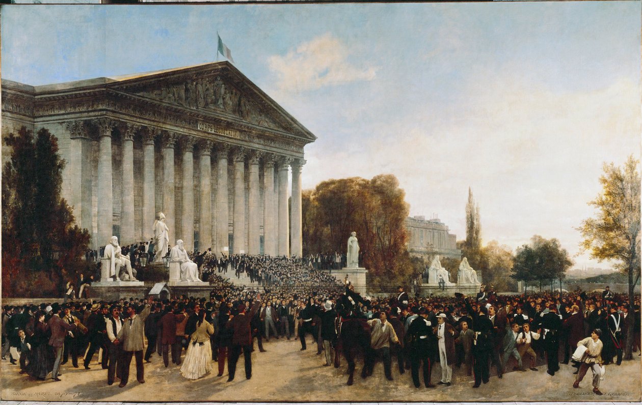 Palais Bourbon, Seat of the Corps Legislatif, After the Last Session by Jacques Guiaud