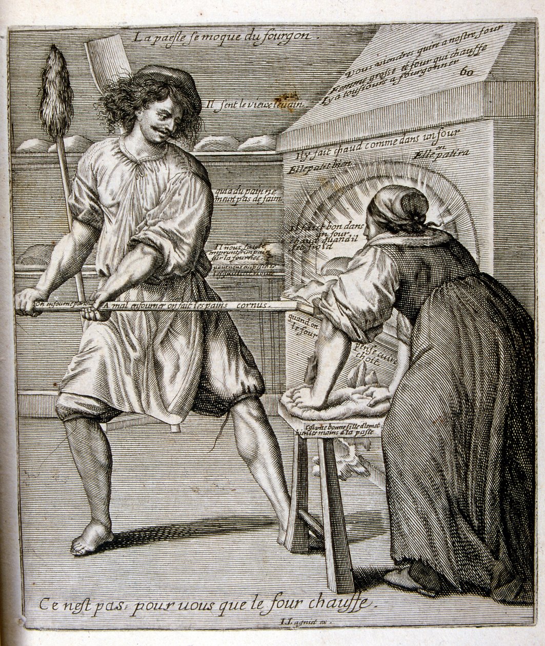 17th century engraved illustration from a collection of proverbs by Jacques Lagniet by Jacques Lagniet