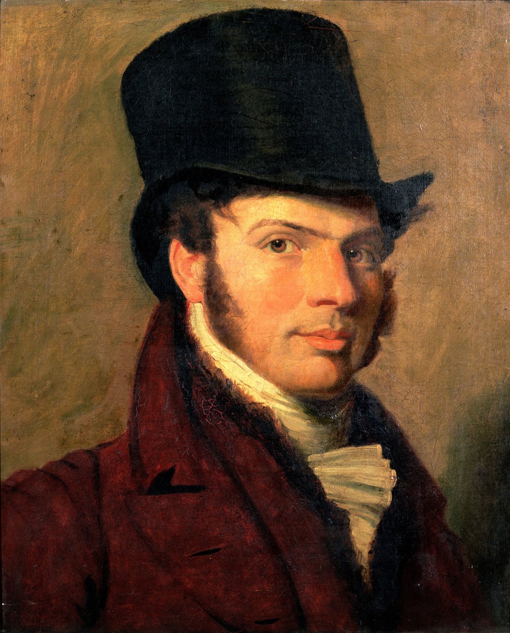 Portrait of a Young Man in a Top Hat by Jacques Laurent Agasse