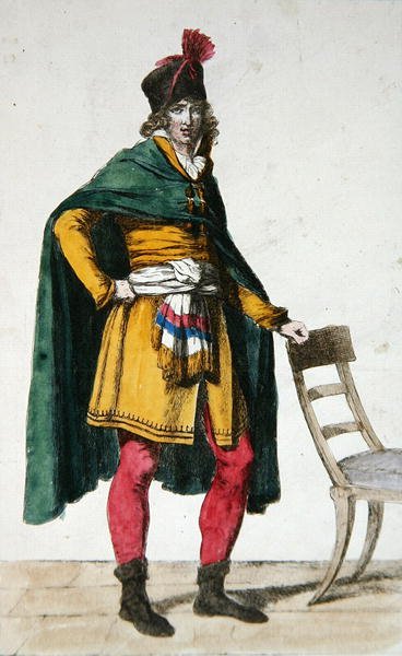 Civilian Dress of a French Citizen, c.1795 by Jacques Louis (after) David