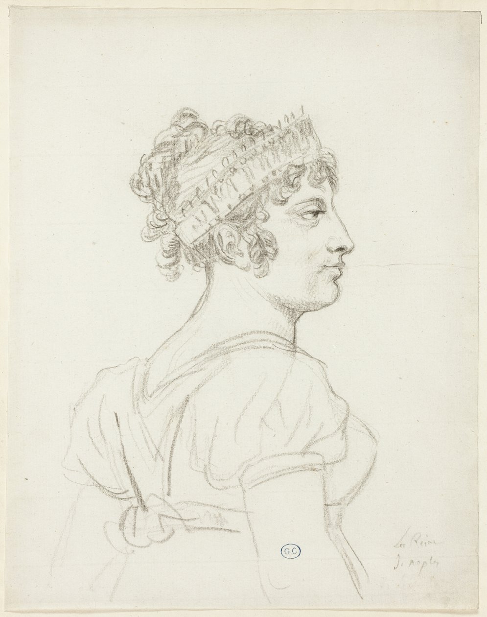 Bust of Caroline Bonaparte, Princess Murat, Queen of Naples by Jacques Louis David