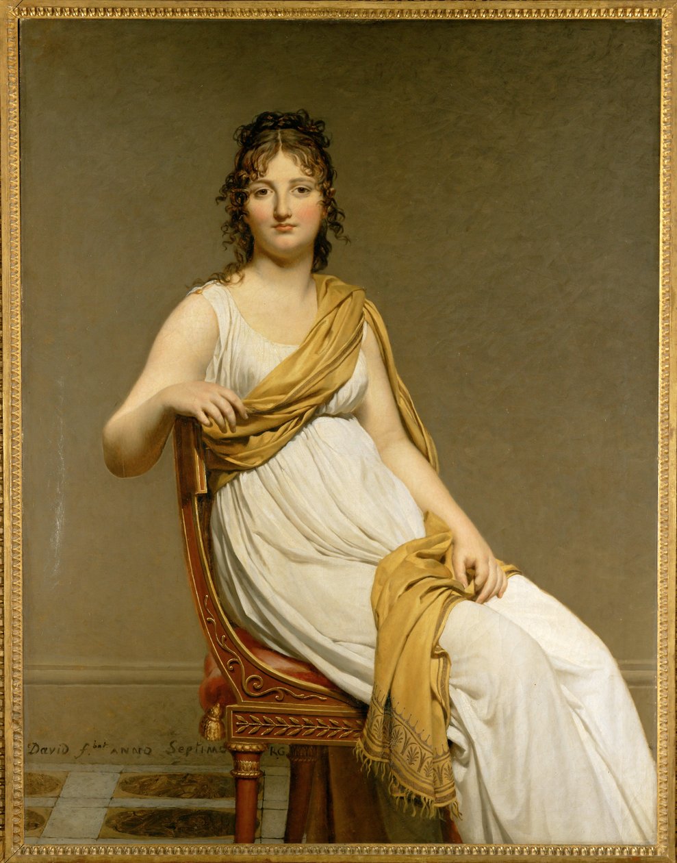 Henriette Verniac, née Henriette Delacroix, Sister of Eugène by Jacques Louis David