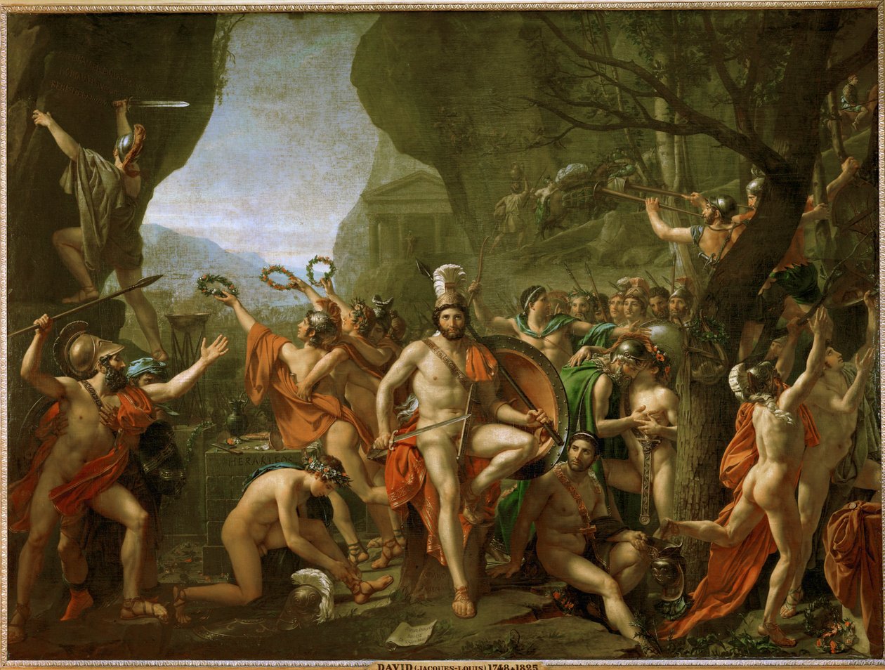 Leonidas at Thermopylae by Jacques Louis David