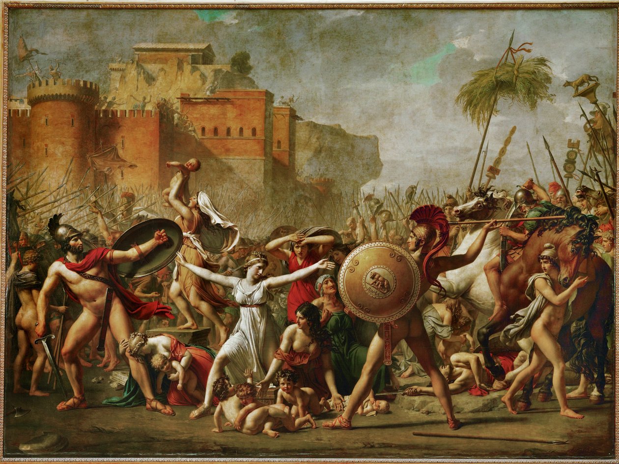 The Sabines - The Sabine Women Halting the Battle by Jacques Louis David