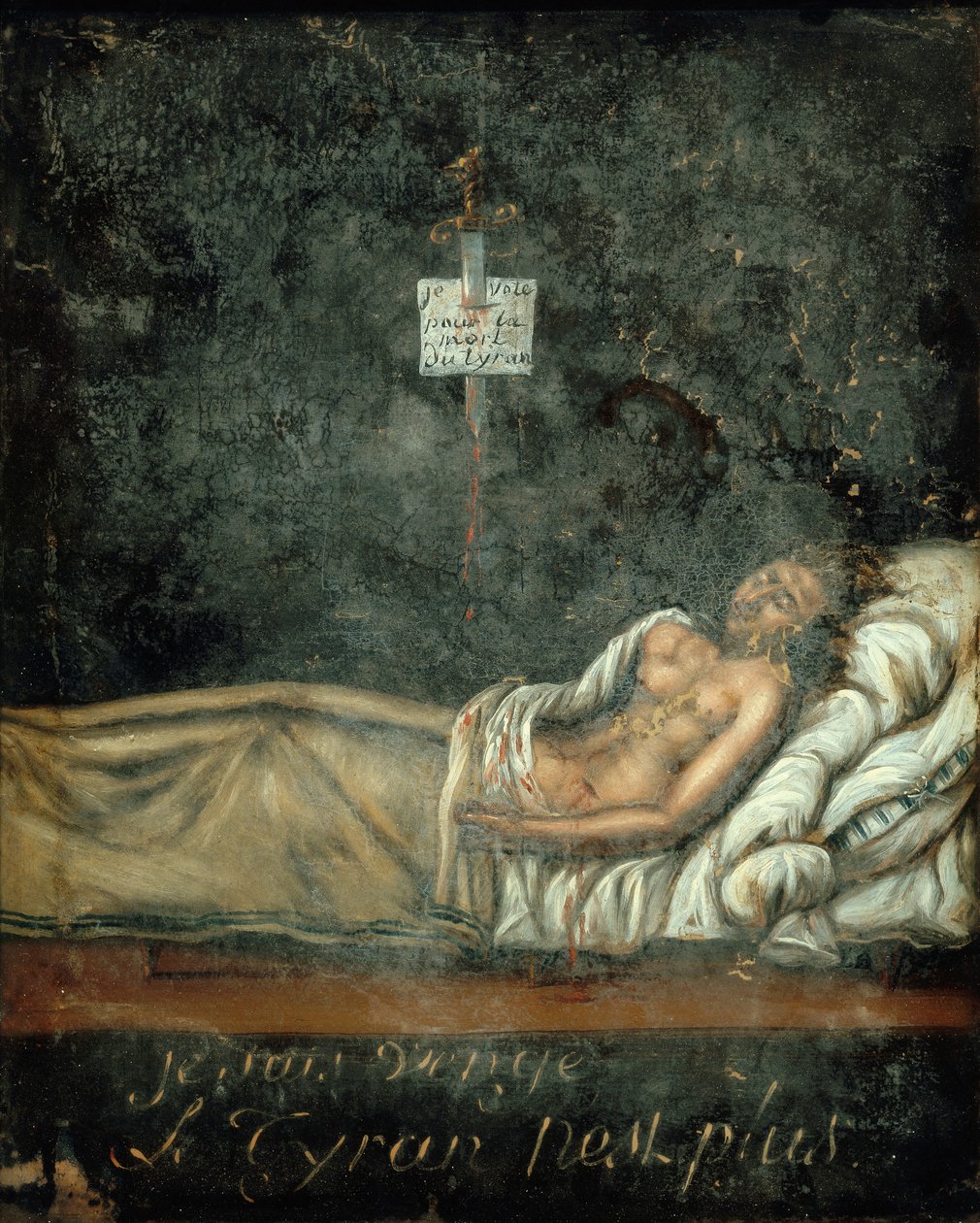 Louis-Michel Le Peletier, Marquis de Saint-Fargeau on his deathbed by Jacques Louis David