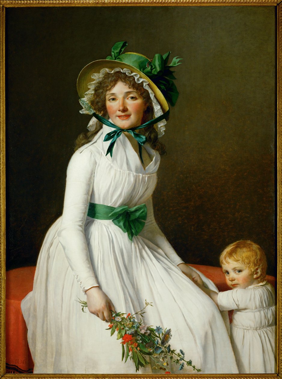 Mme. Seriziat and Her Son by Jacques Louis David