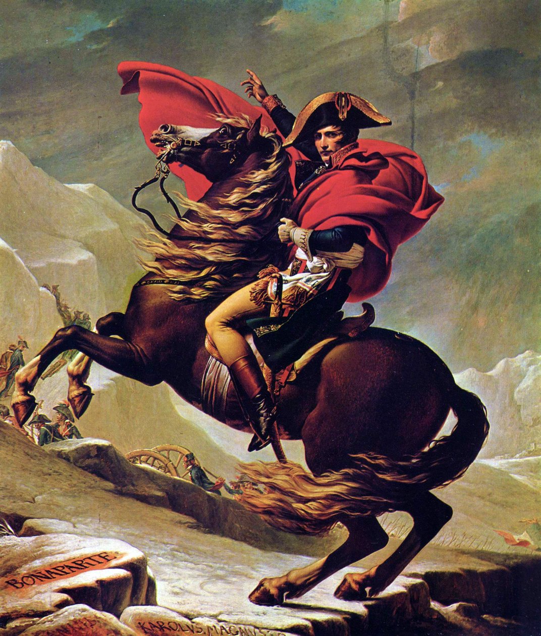 Napoleon Crossing the Alps by Jacques Louis David