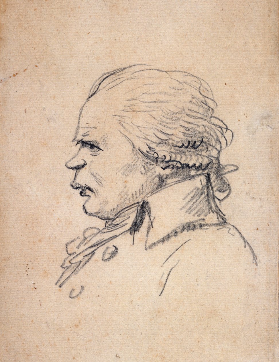 Caricature of Danton by Jacques Louis David