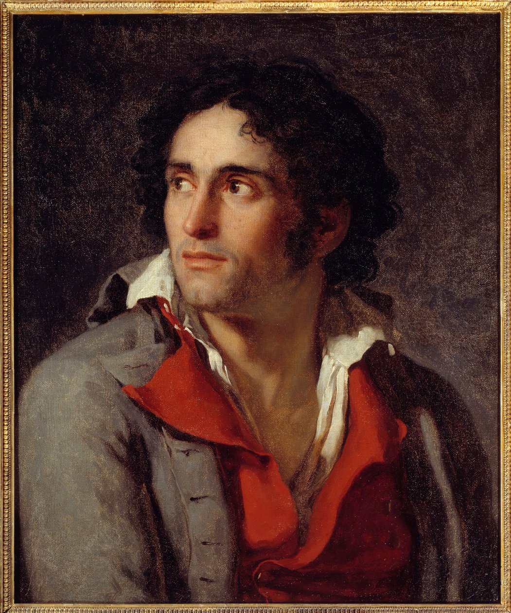Presumed portrait of the jailer of the painter Jacques Louis David by Jacques Louis David