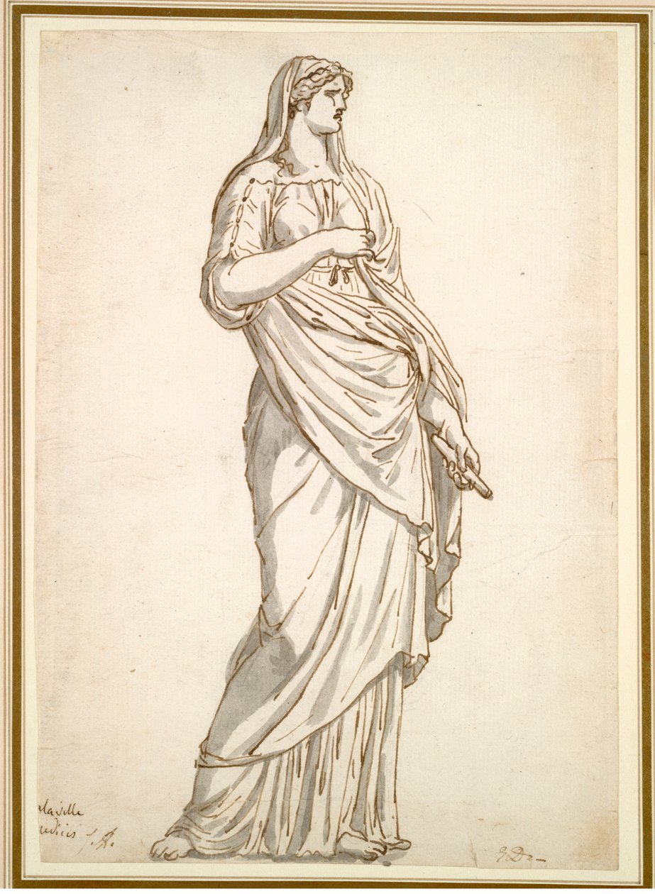 Study of the Sabine Statue from the Villa Medici, c.1775-1780 by Jacques Louis David