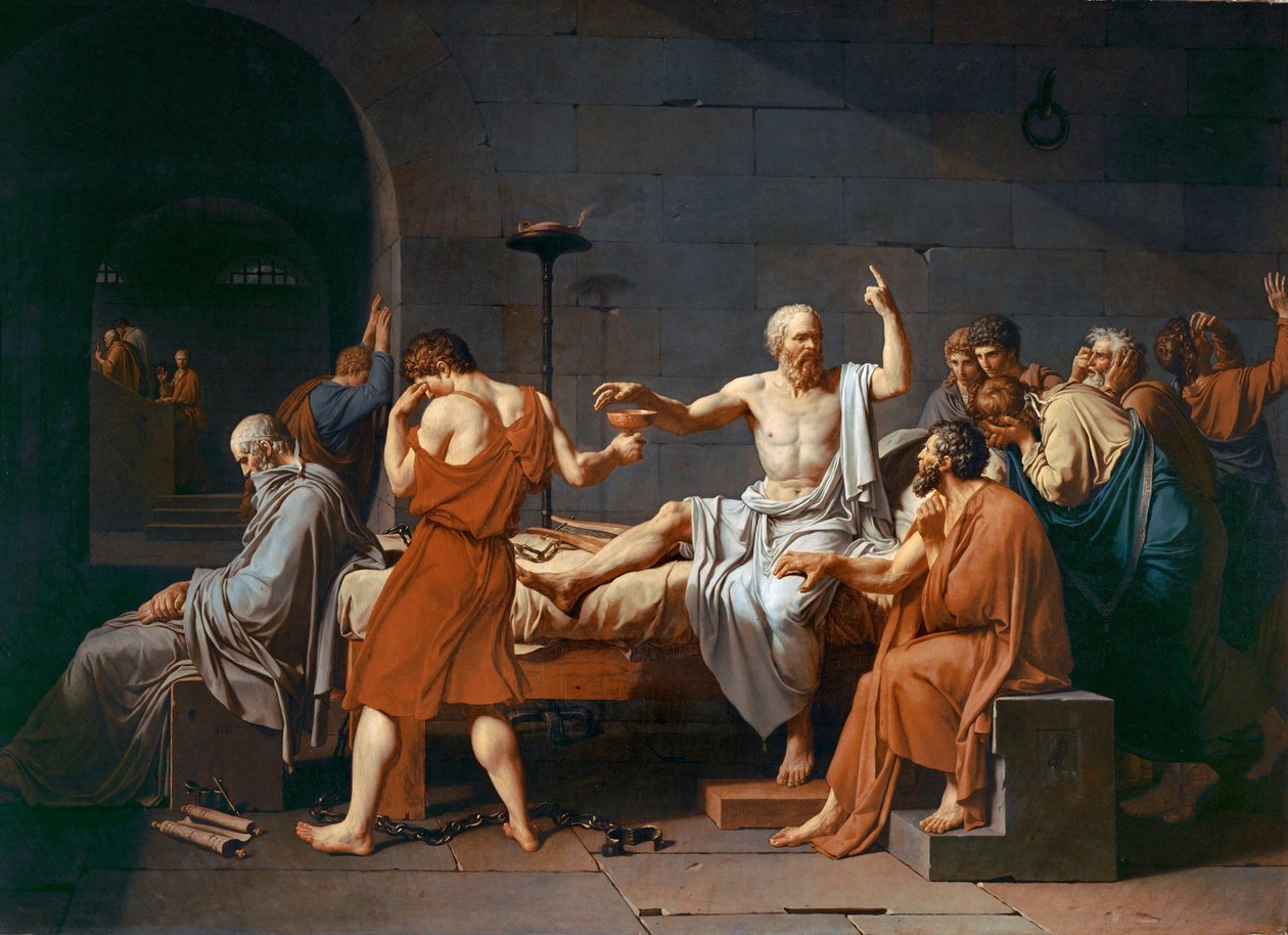 The Death of Socrates by Jacques Louis David