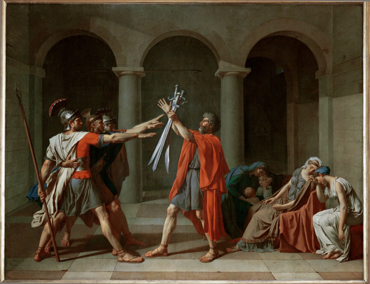 The Oath of the Horatii by Jacques Louis David