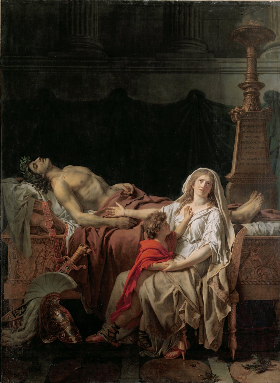 The Pain of Andromache, 1783 by Jacques Louis David