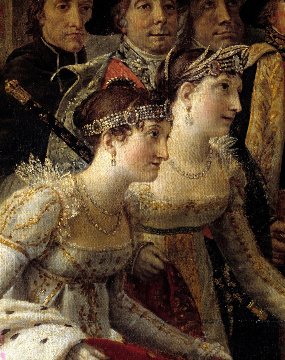 The Rite of Napoleon (detail) by Jacques Louis David