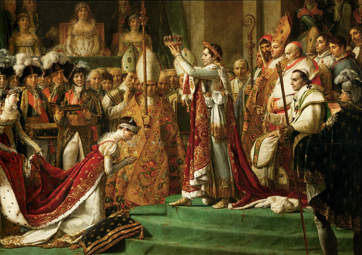 The Coronation of Emperor Napoleon I Bonaparte by Jacques Louis David