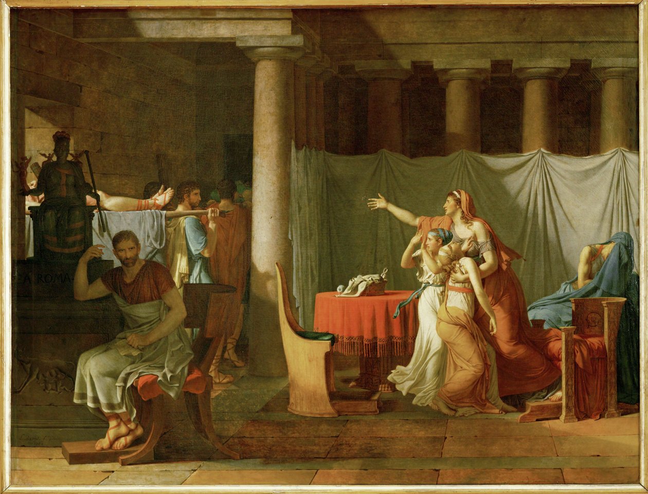 The Lictors Bring Brutus the Bodies of His Dead Sons by Jacques Louis David