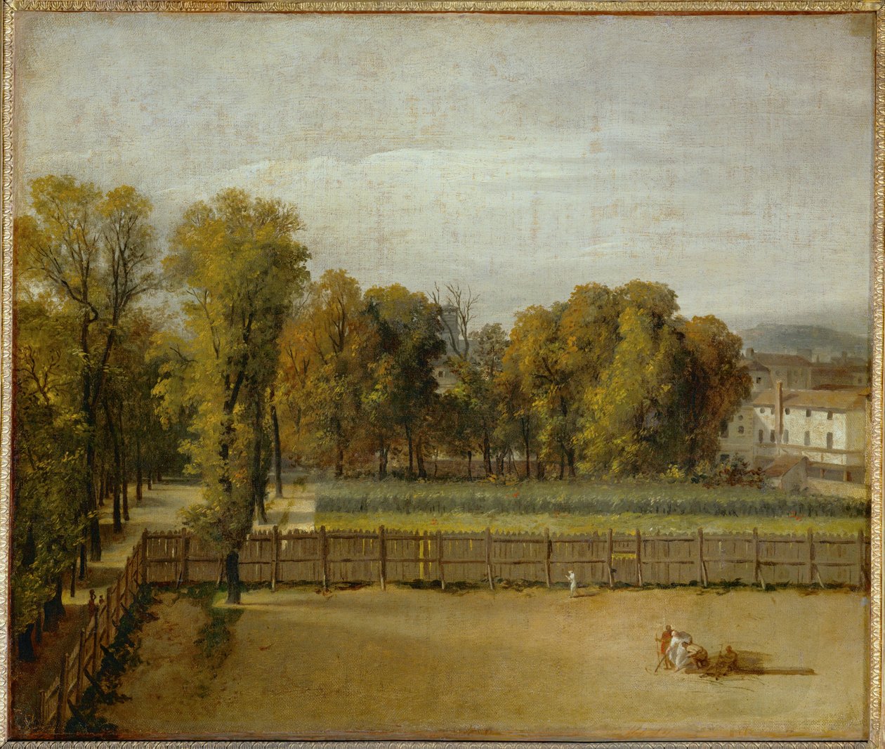 View of the Luxembourg Garden in Paris by Jacques Louis David
