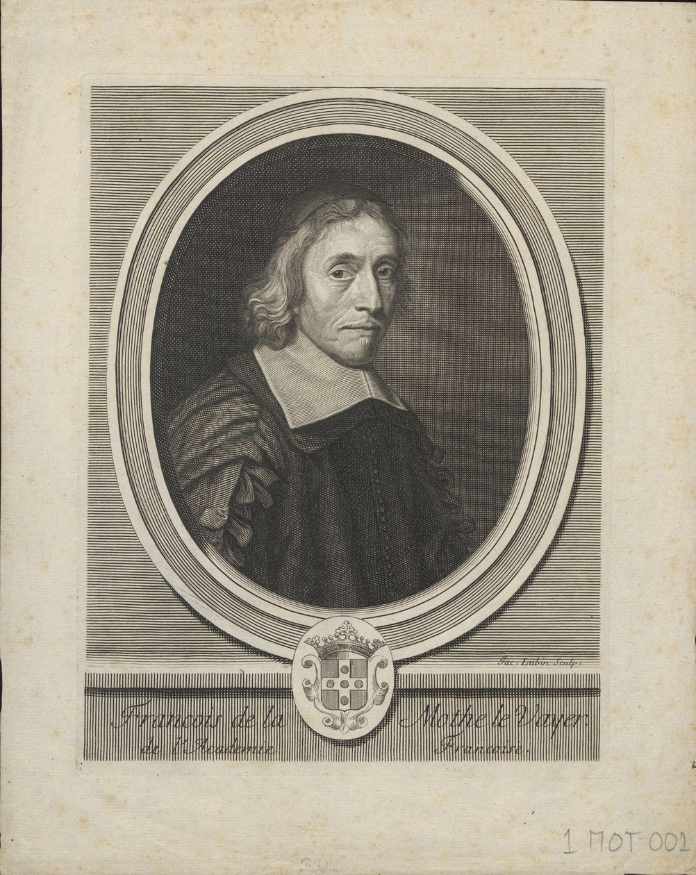 Portrait of François de La Mothe le Vayer 1588-1672, ca. 1695 by Jacques Lubin