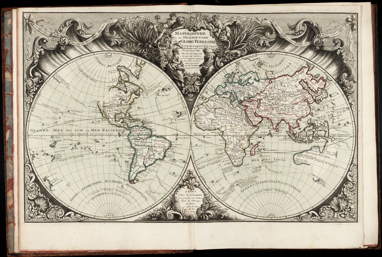 Maps and Plans of America by Jacques Nicolas Bellin