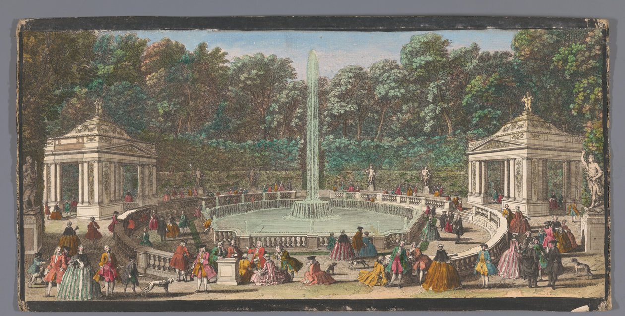 View of the Bosquet des Dômes in the Garden of Versailles by Jacques Rigaud (possibly)