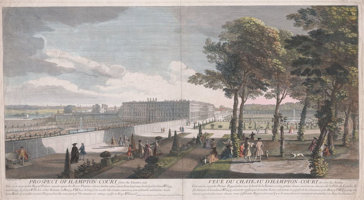 Prospect of Hampton Court from the Garden Side by Jacques Rigaud