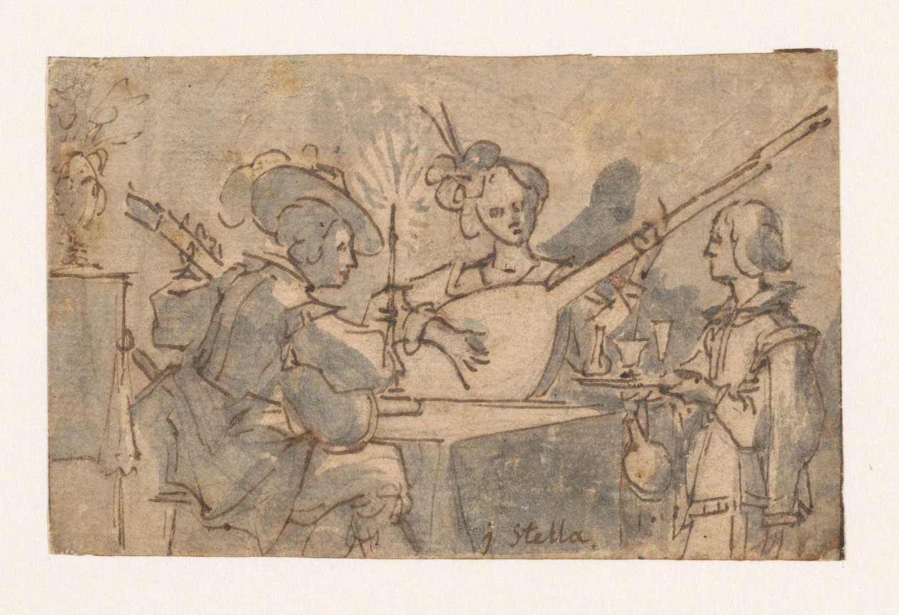 Musical Company by Candlelight by Jacques Stella