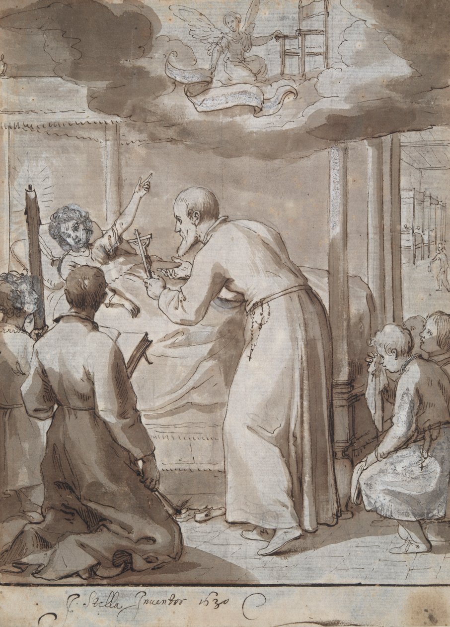 St. Philip visiting a hospital by Jacques Stella