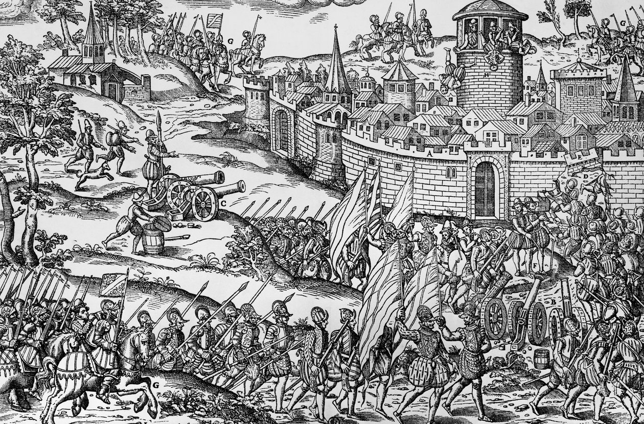 Capture of Montbrison by Francois de Beaumont, Baron of Adrets by Jacques Tortorel
