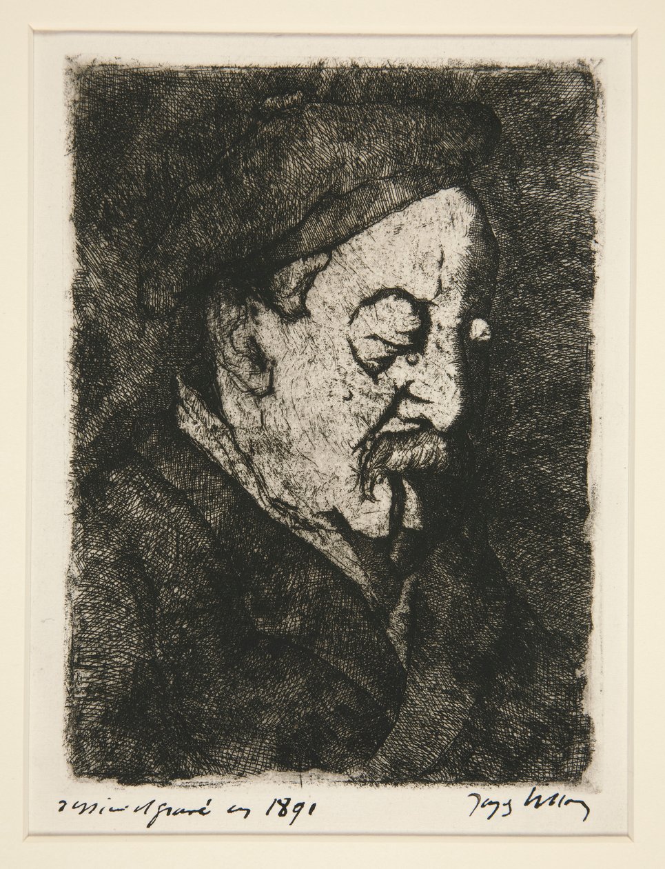 Portrait of Painter-Printmaker Emile Nicolle by Jacques Villon