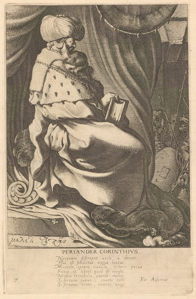 Periander Corinthius, #7 from the series The Seven Wise Men of Greece by Jacques de Gheyn III