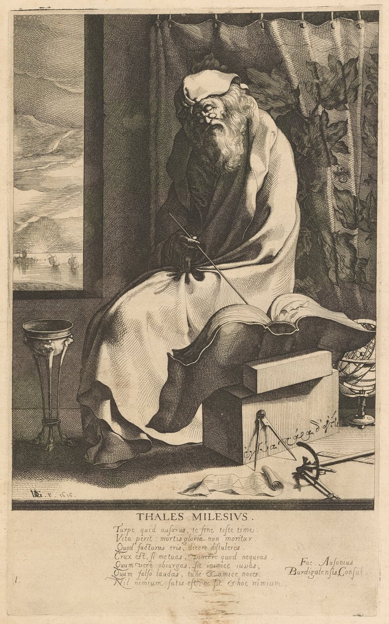 Thales Milesius, #1 from the Series The Seven Wise Men of Greece by Jacques de Gheyn III