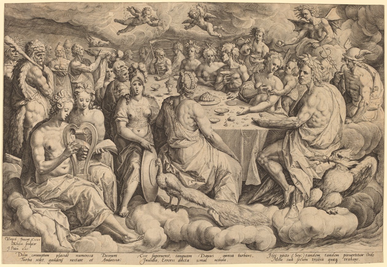 Banquet of the Gods at the Wedding of Peleus and Thetis by Jacques de Gheyn II, after Crispen van den Broecke