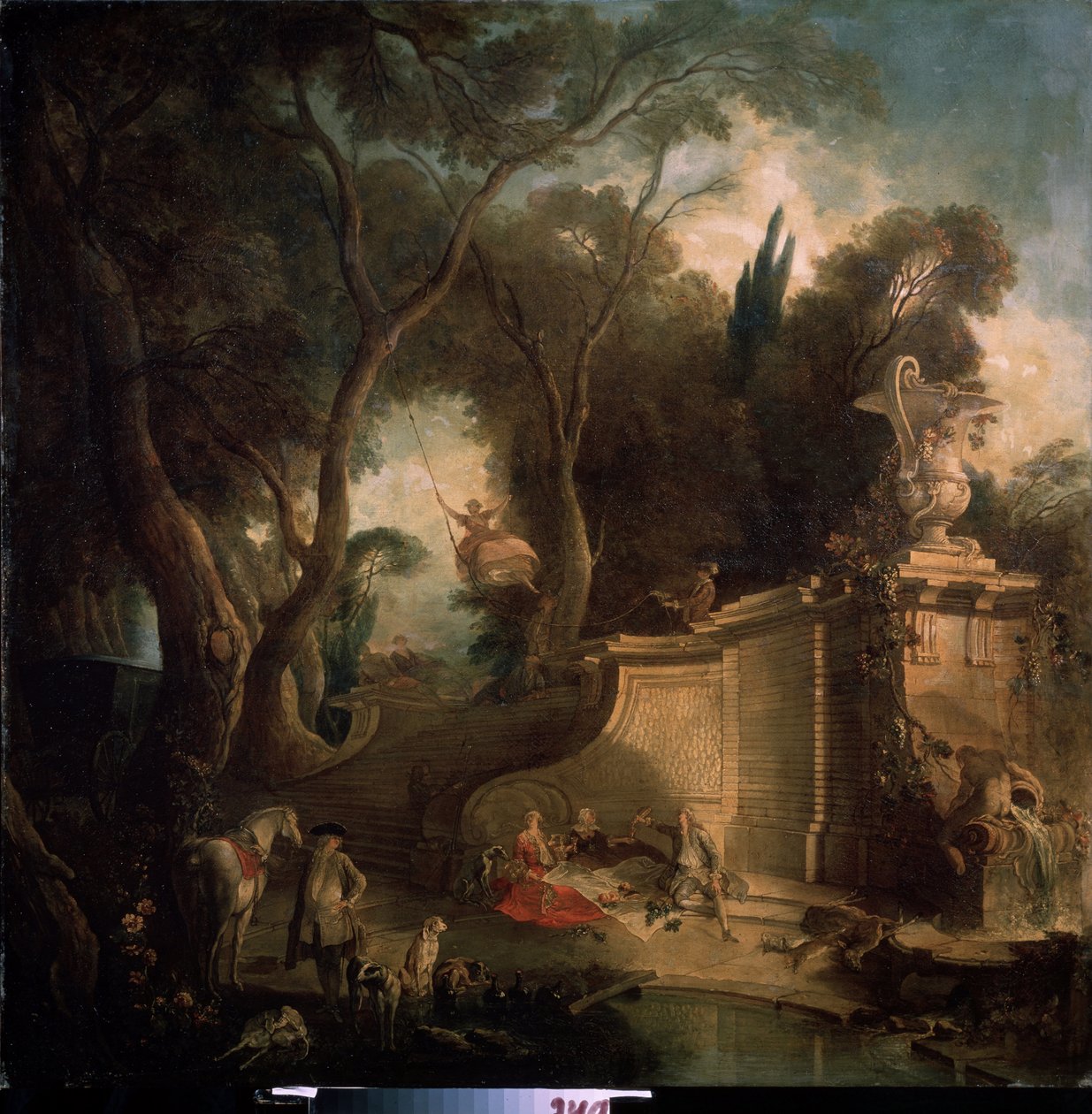 Rest After the Hunt by Jacques de Lajoüe