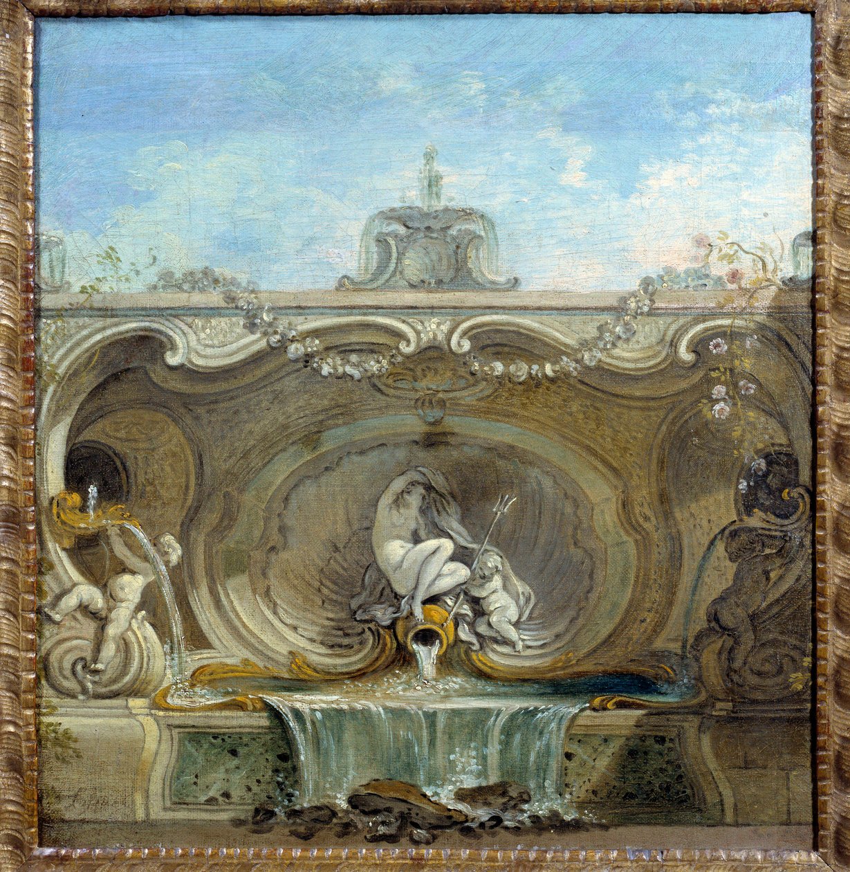 Fountain garden by Jacques de Lajoüe