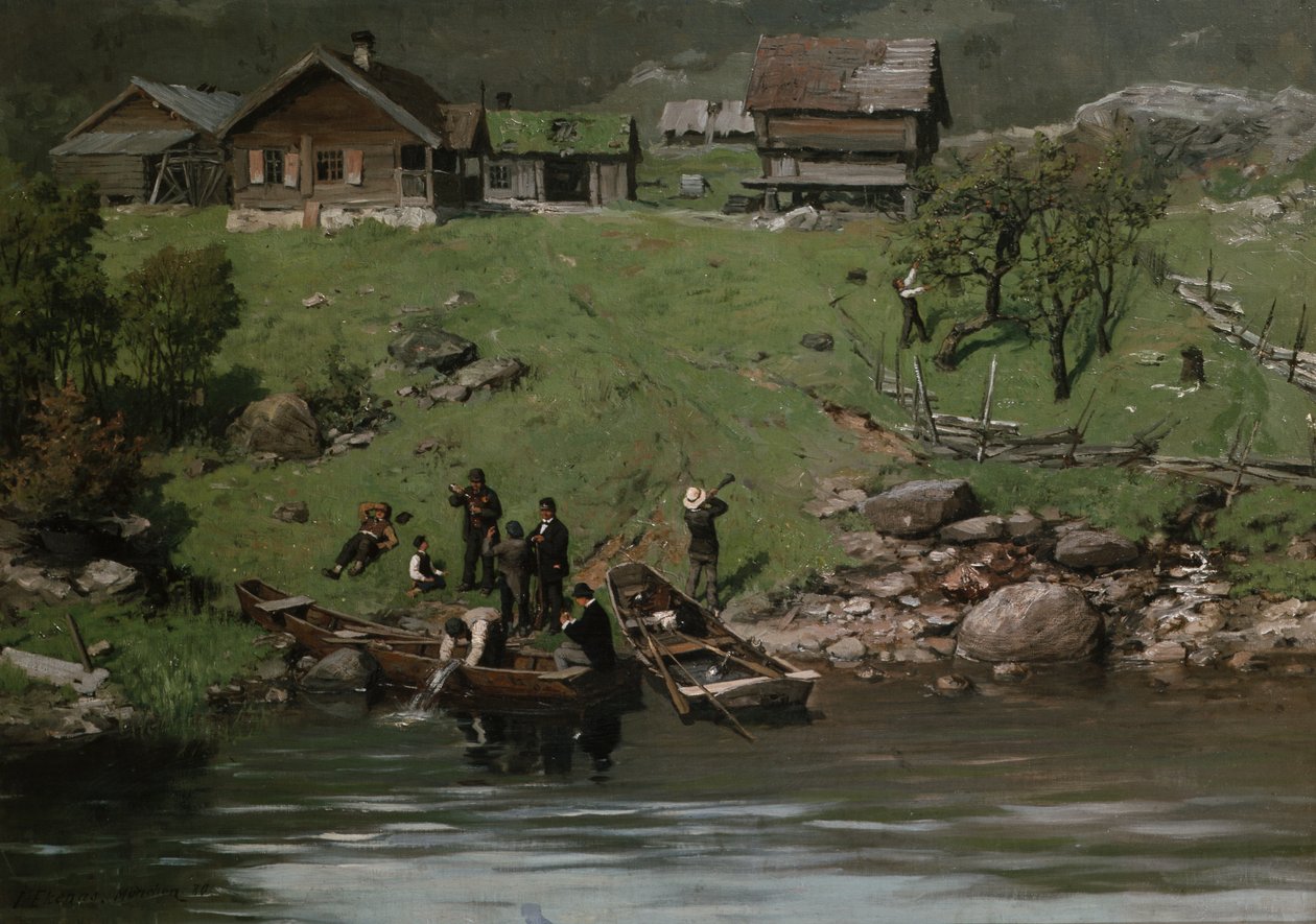 From Kittelsvika at Krøderen by Jahn Ekenaes