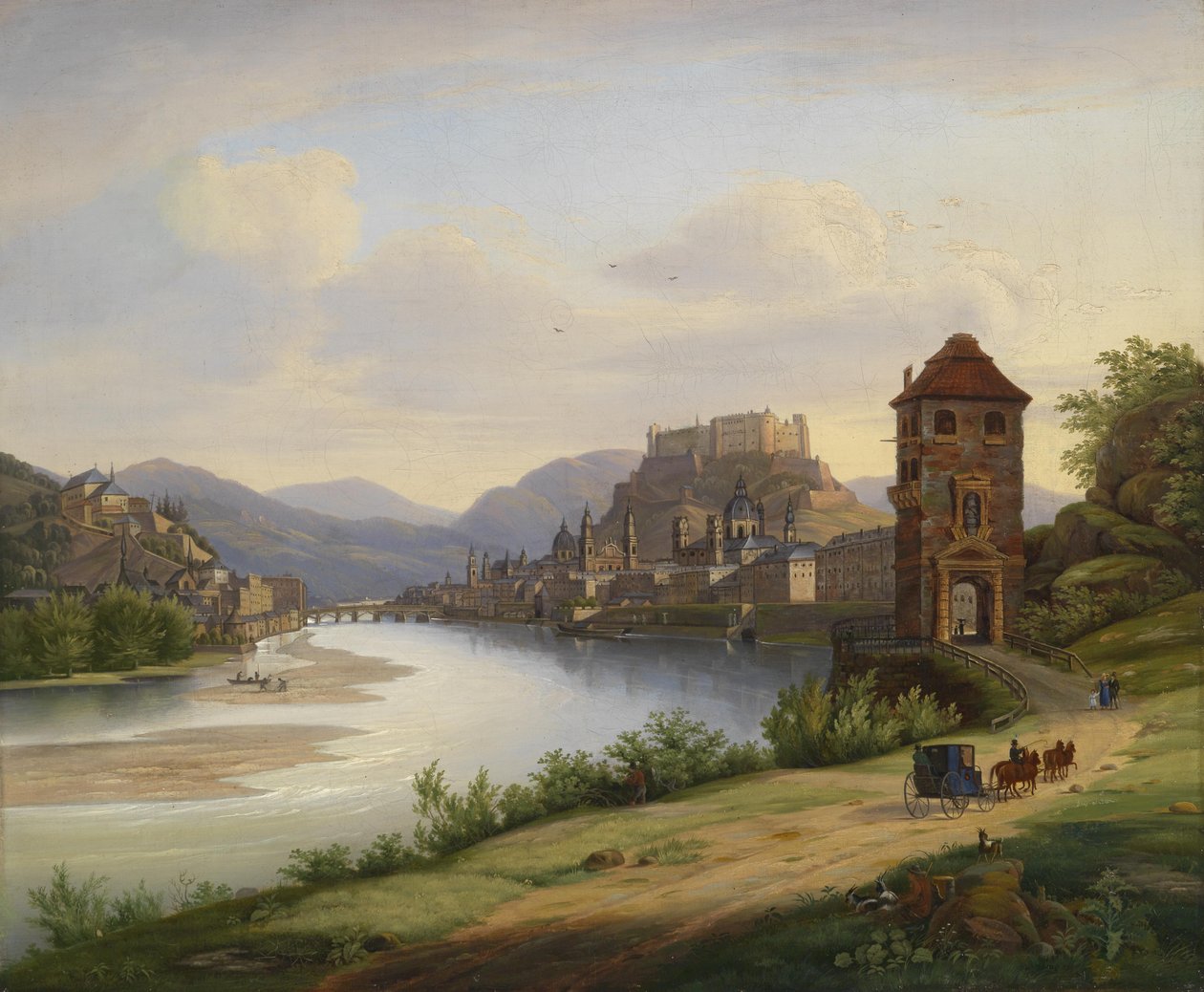 View of Salzburg by Jakob Roedler