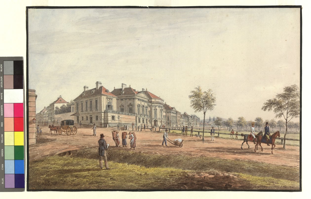The Auersperg Palace on the Josefstadt Glacis by Jakob Alt