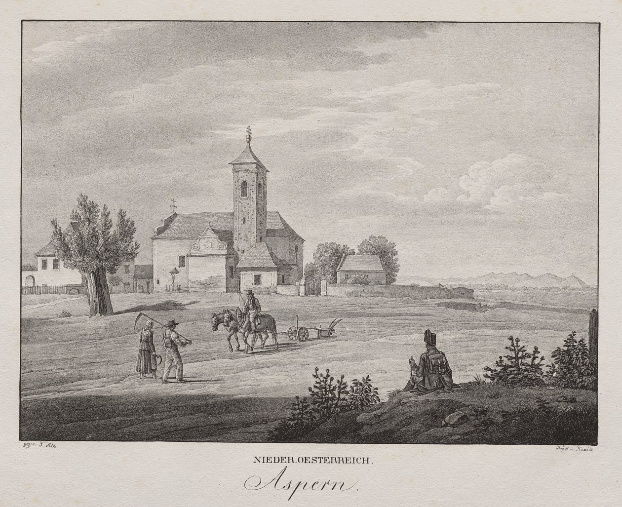 Lower Austria, Aspern by Jakob Alt