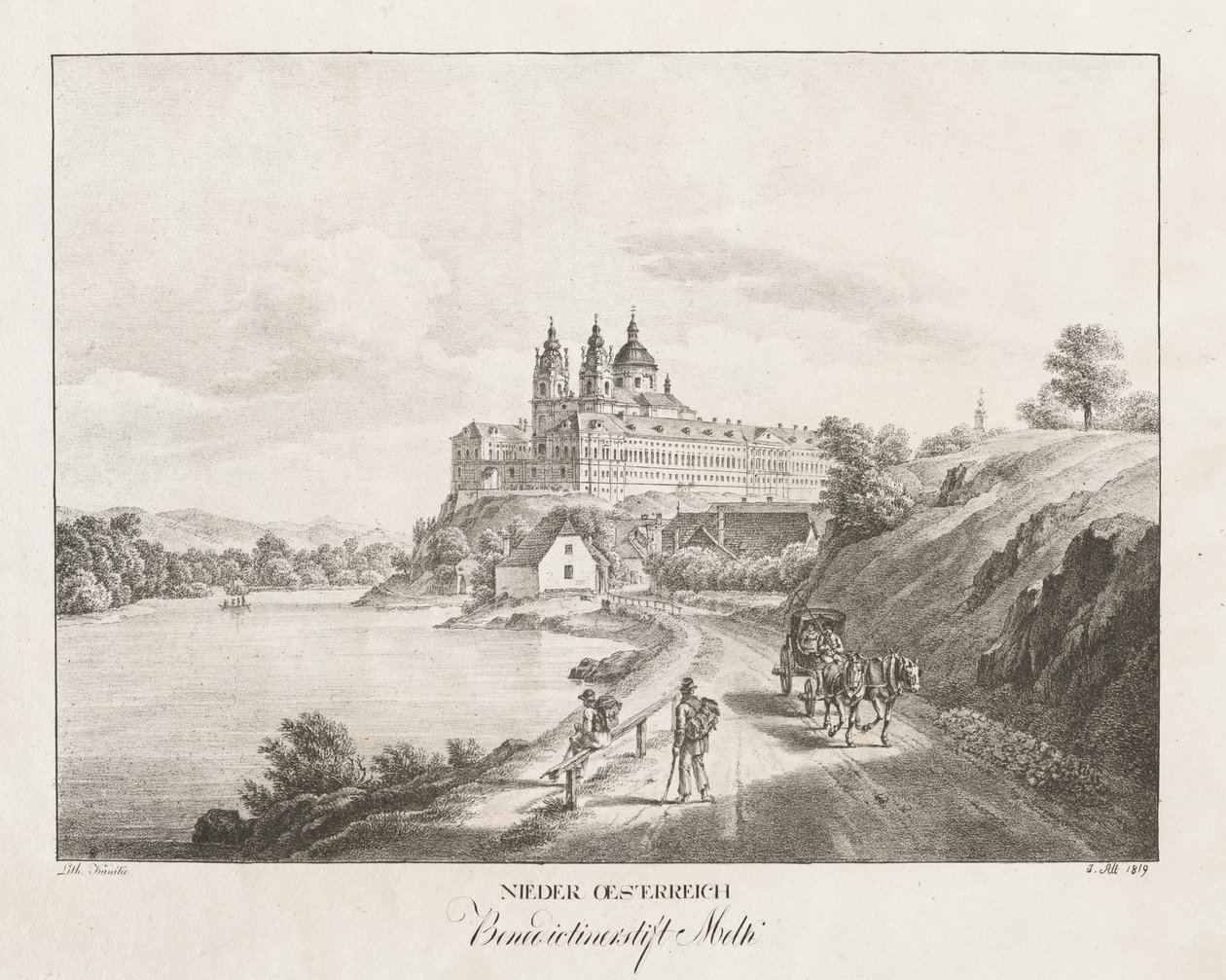 Lower Austria, Benedictine Abbey of Melk by Jakob Alt