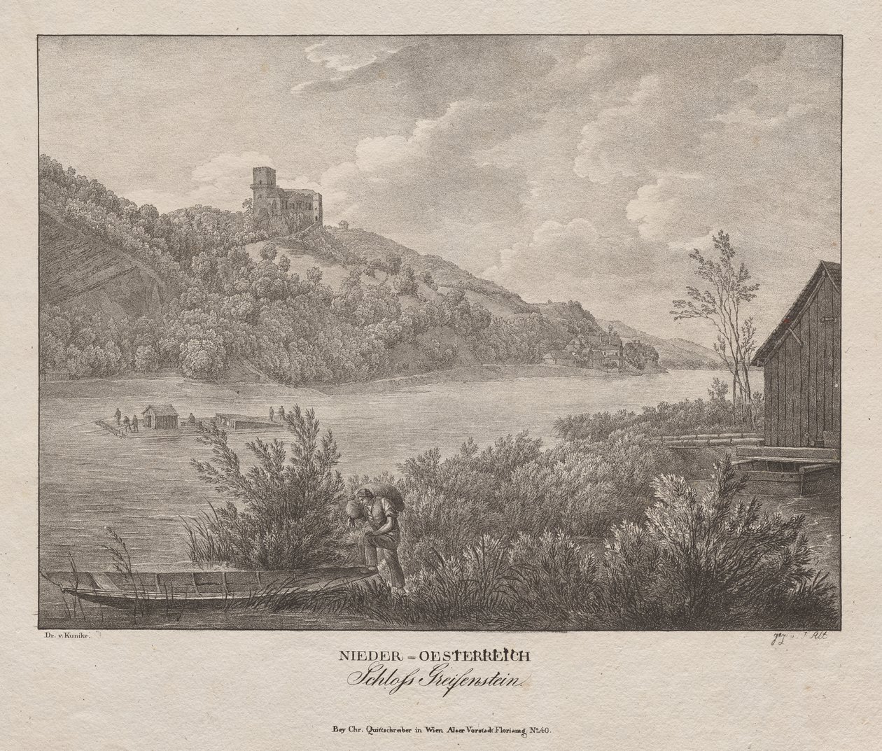 Lower Austria, Greifenstein Castle by Jakob Alt